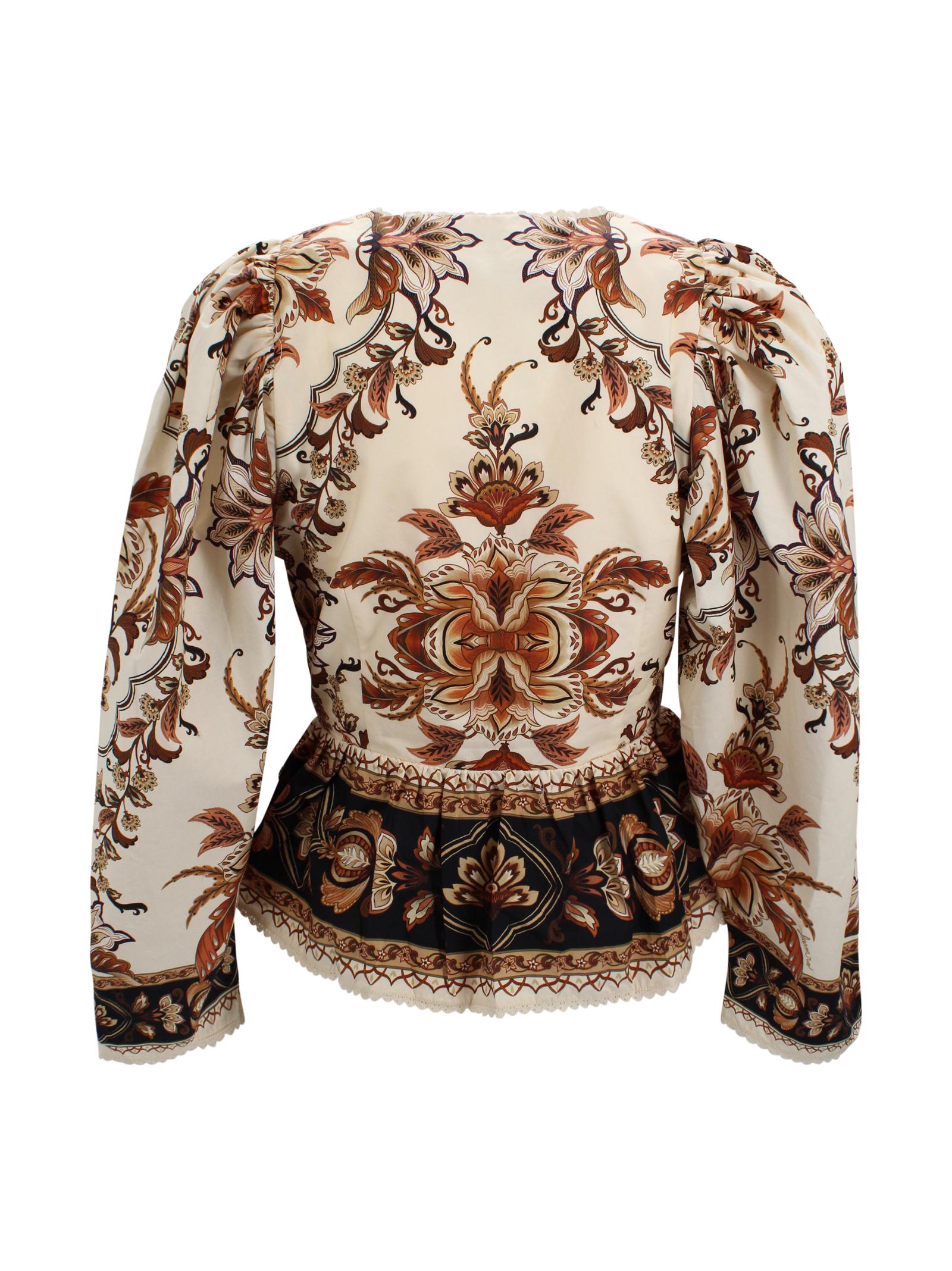 Camicia floreale con dettagli in pizzo Farm Rio 344141 26069 