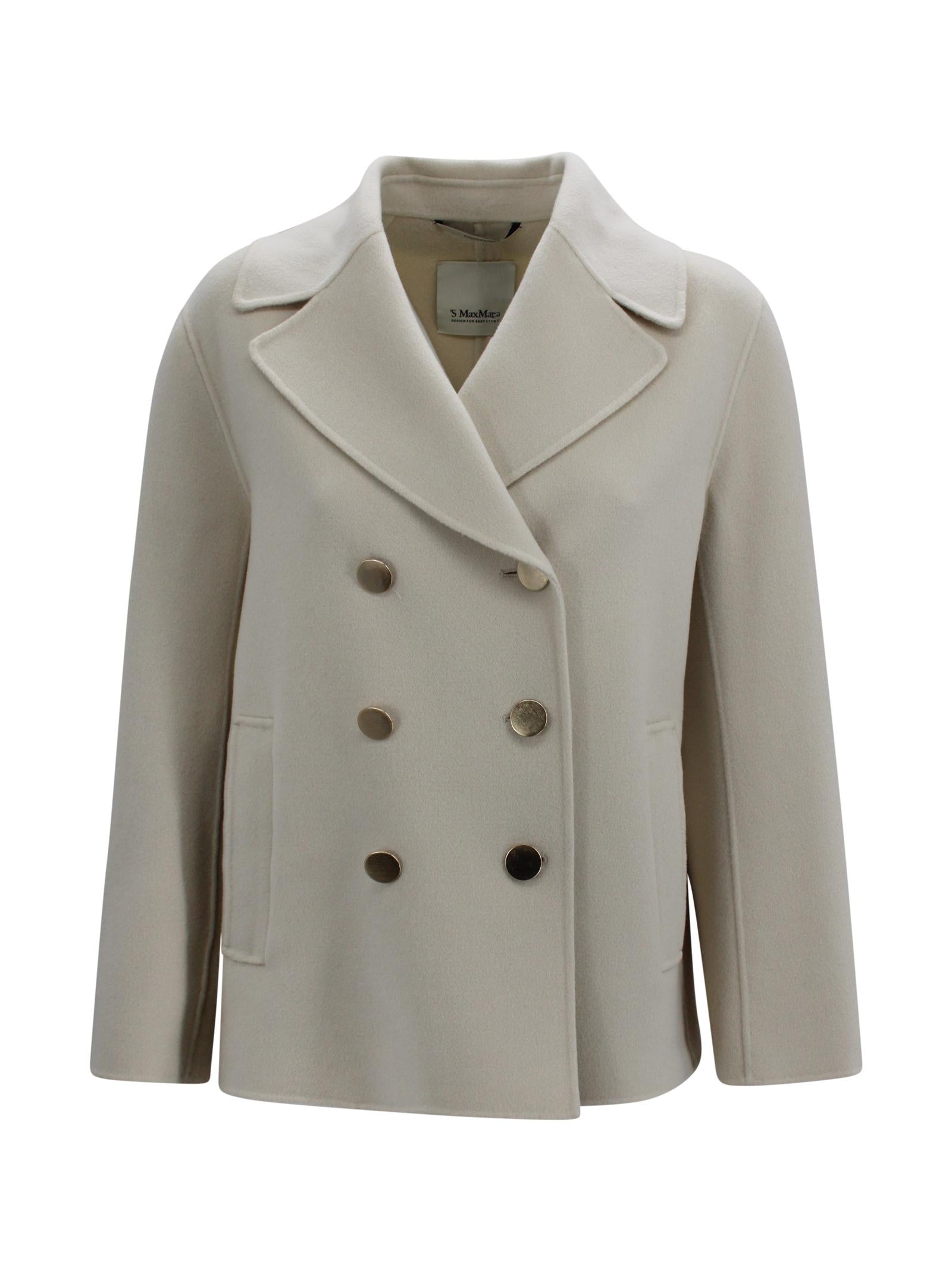 Giacca doppiopetto caban in lana cucita a mano S MAXMARA 1 2619041041600 077 