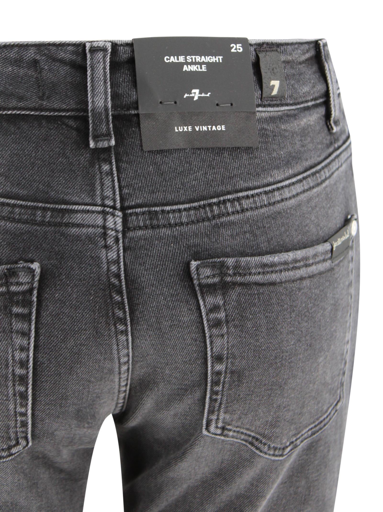Jeans Calie Straight nero 7 FOR ALL MANKIND 7UD00C32 U71NU 
