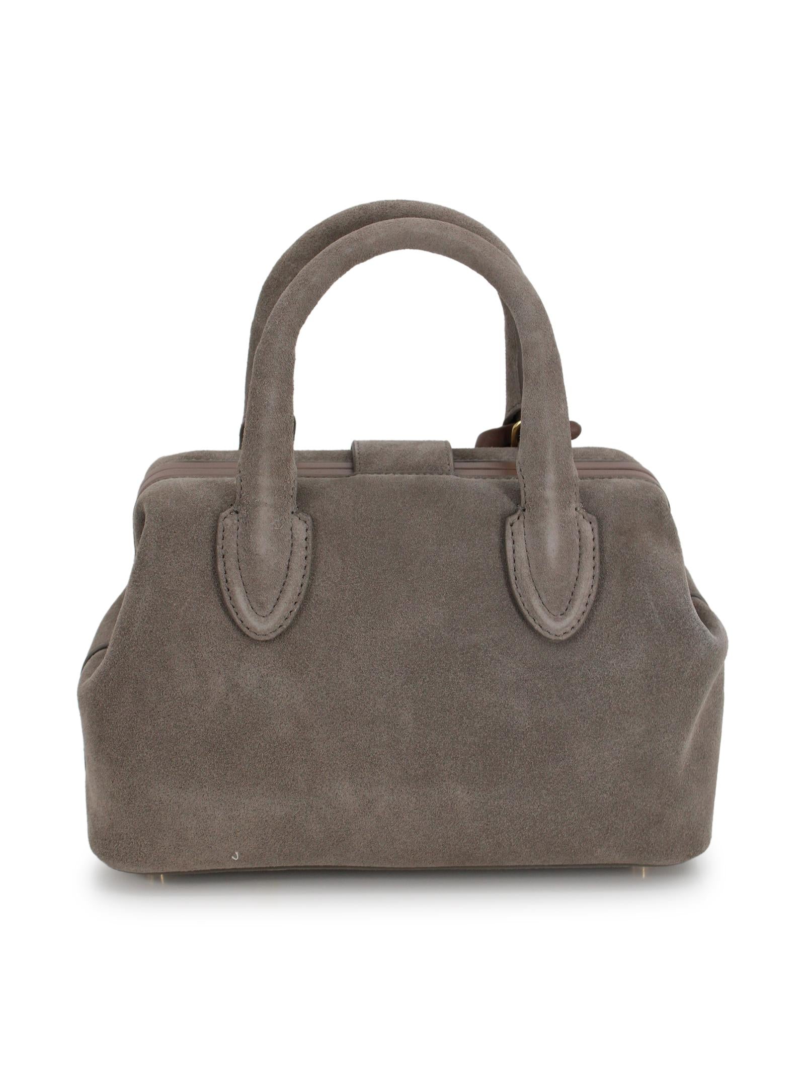 Small suede doctor bag SCHELL LEATHER COMPANY SRL DOCTOR BAG SMALL B00100H05121 