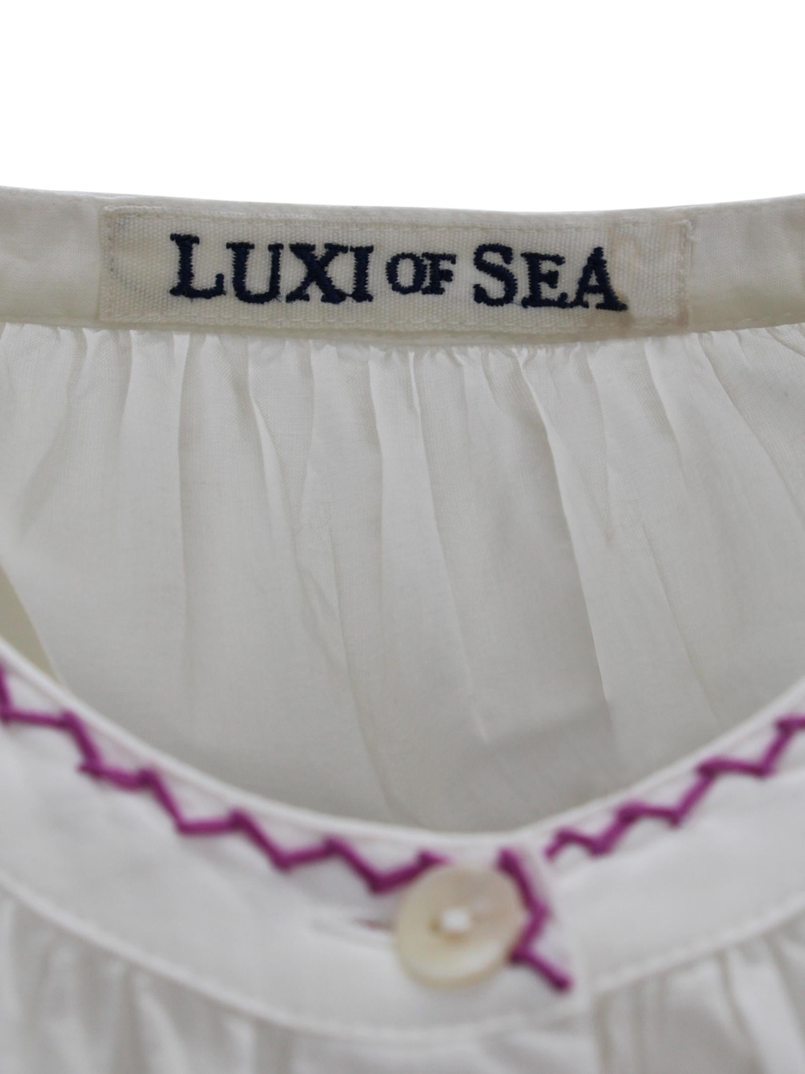 Camicia "Chloe" Cotton Fish & Flower Luxi of sea CC18  