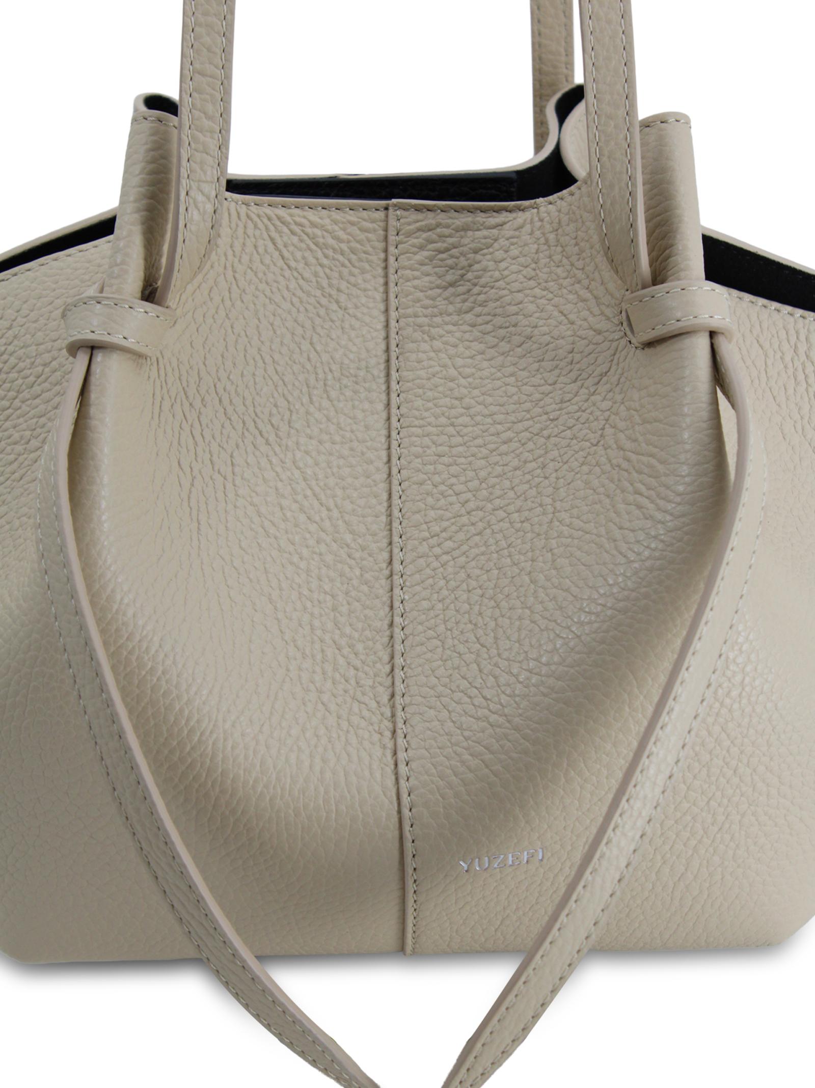 Borsa a Spalla "Mochi" Beige con Coulisse Yuzefi MOCHI  