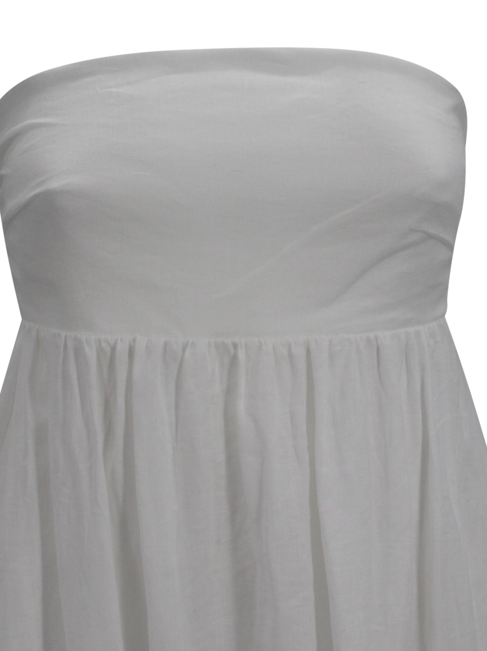 Abito bustier lungo in lino Max Mara Studio 2616221012600 002 