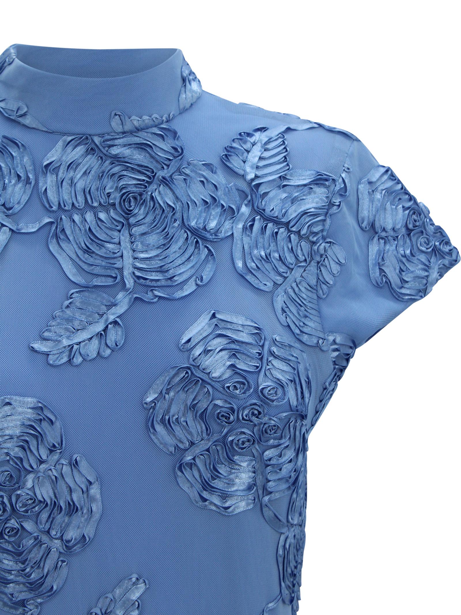 Abito midi con ricamo a fiori<BR/><BR/> Rotate 1160071321 1321 