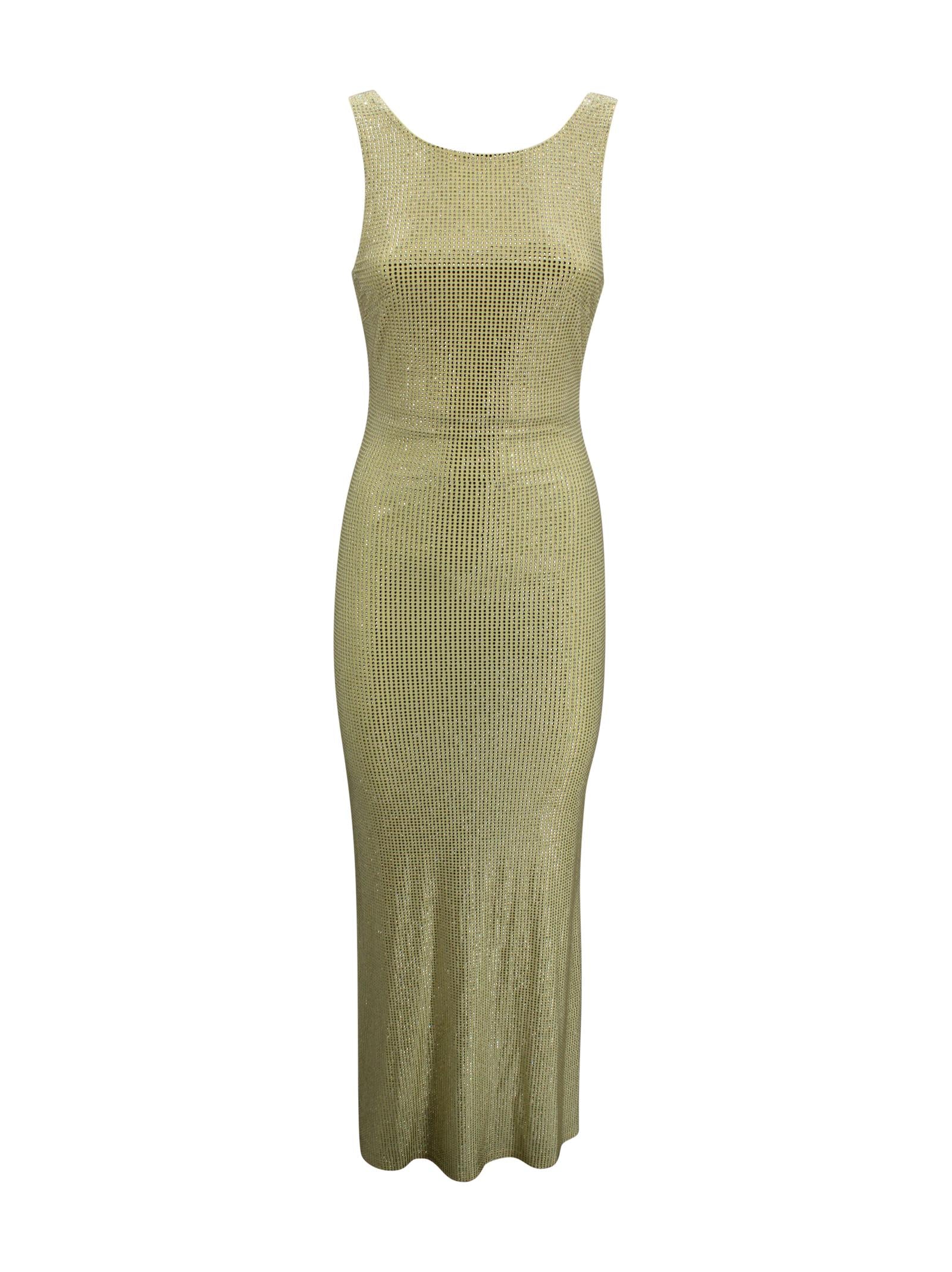 Abito lungo smanicato con paillettes Twenty four haitch A526GIA62P  