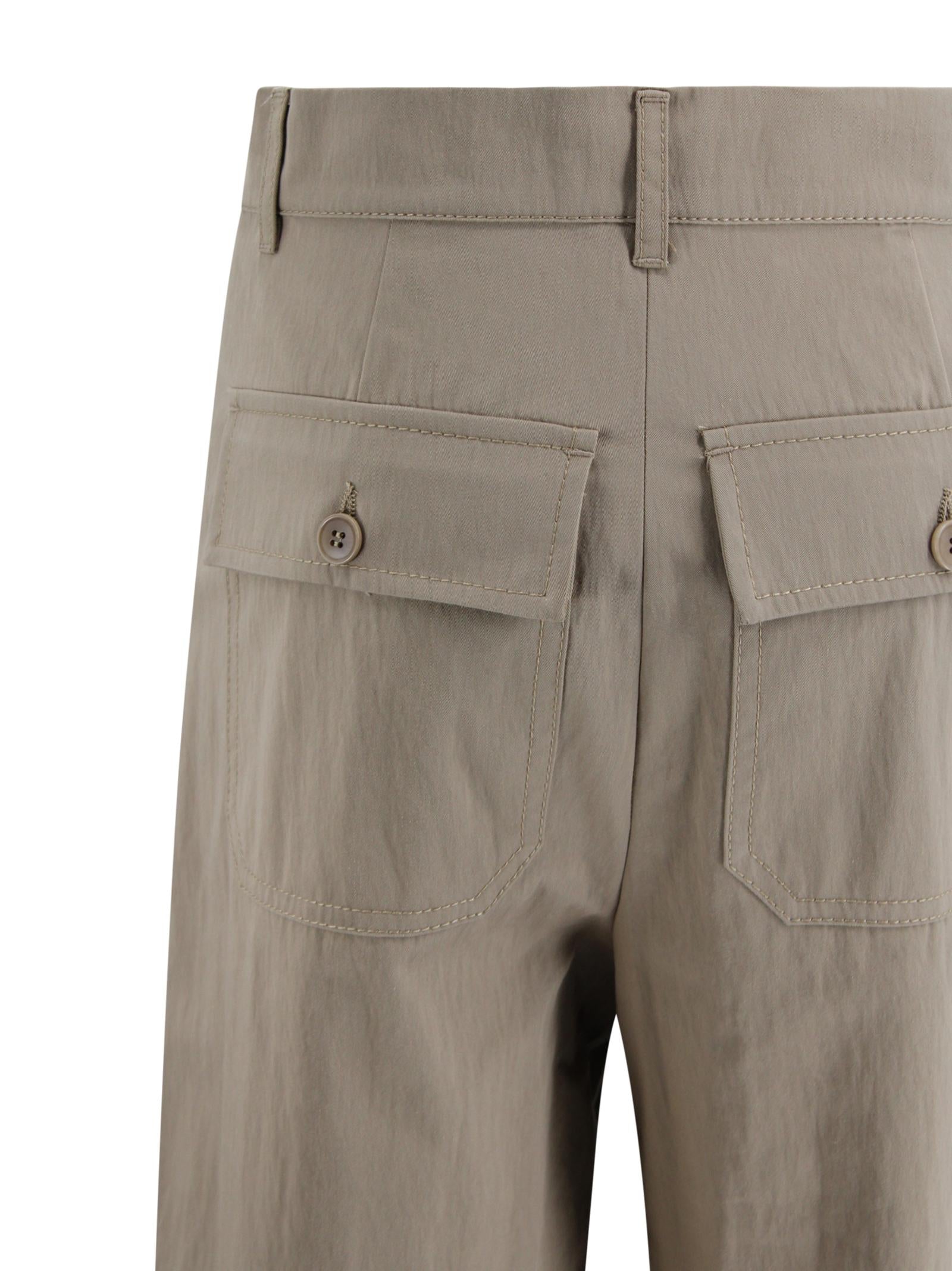 Pantalone wide leg con taglio cropped alla caviglia e piega stirata. Max Mara Weekend 2615131111600 002 