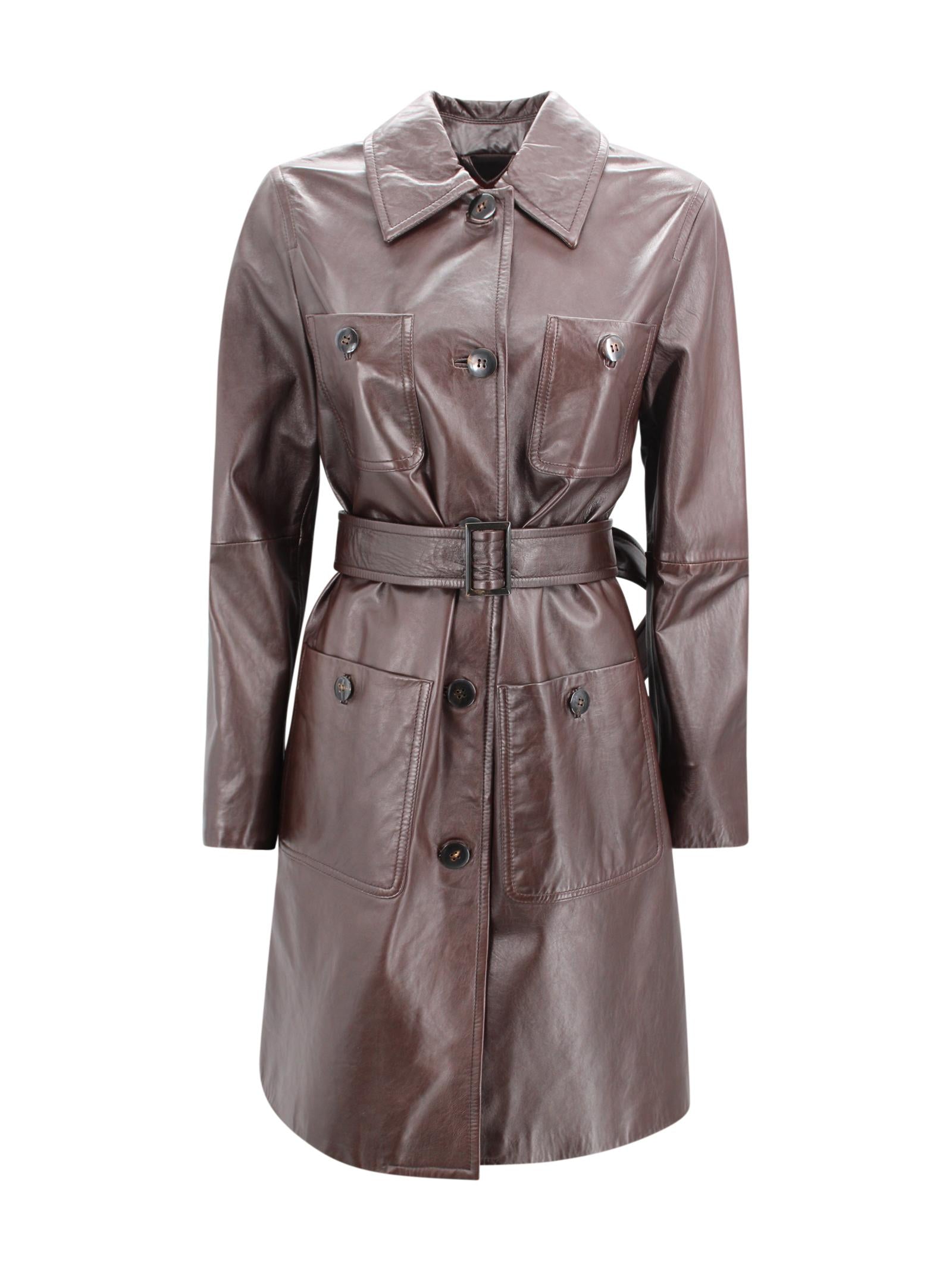 Trench Amaca in pelle Max Mara Studio 2616471011600 002 