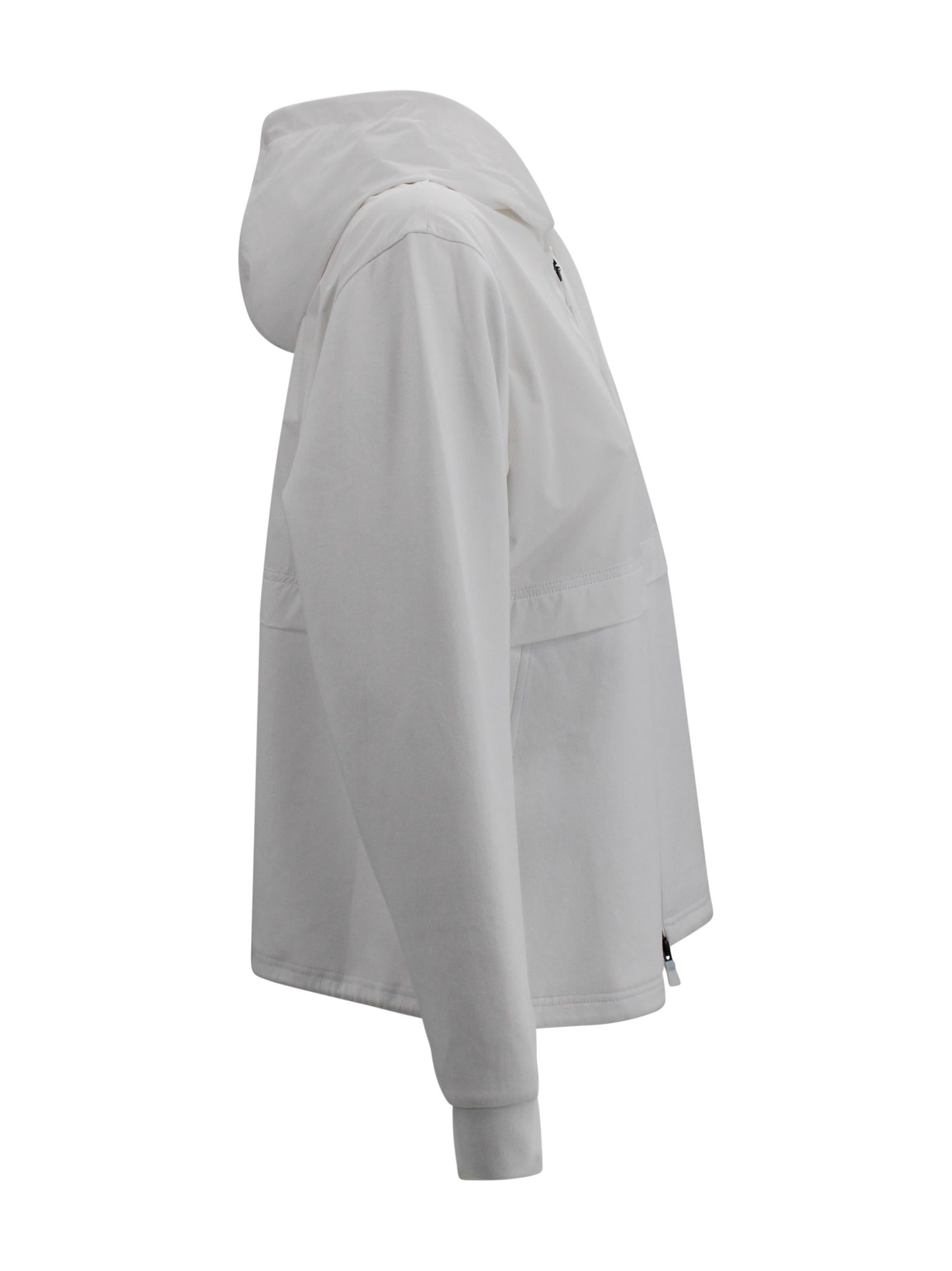 Felpa in Double Face Interlock e Nylon Maestro Herno JC000100D 560311000 