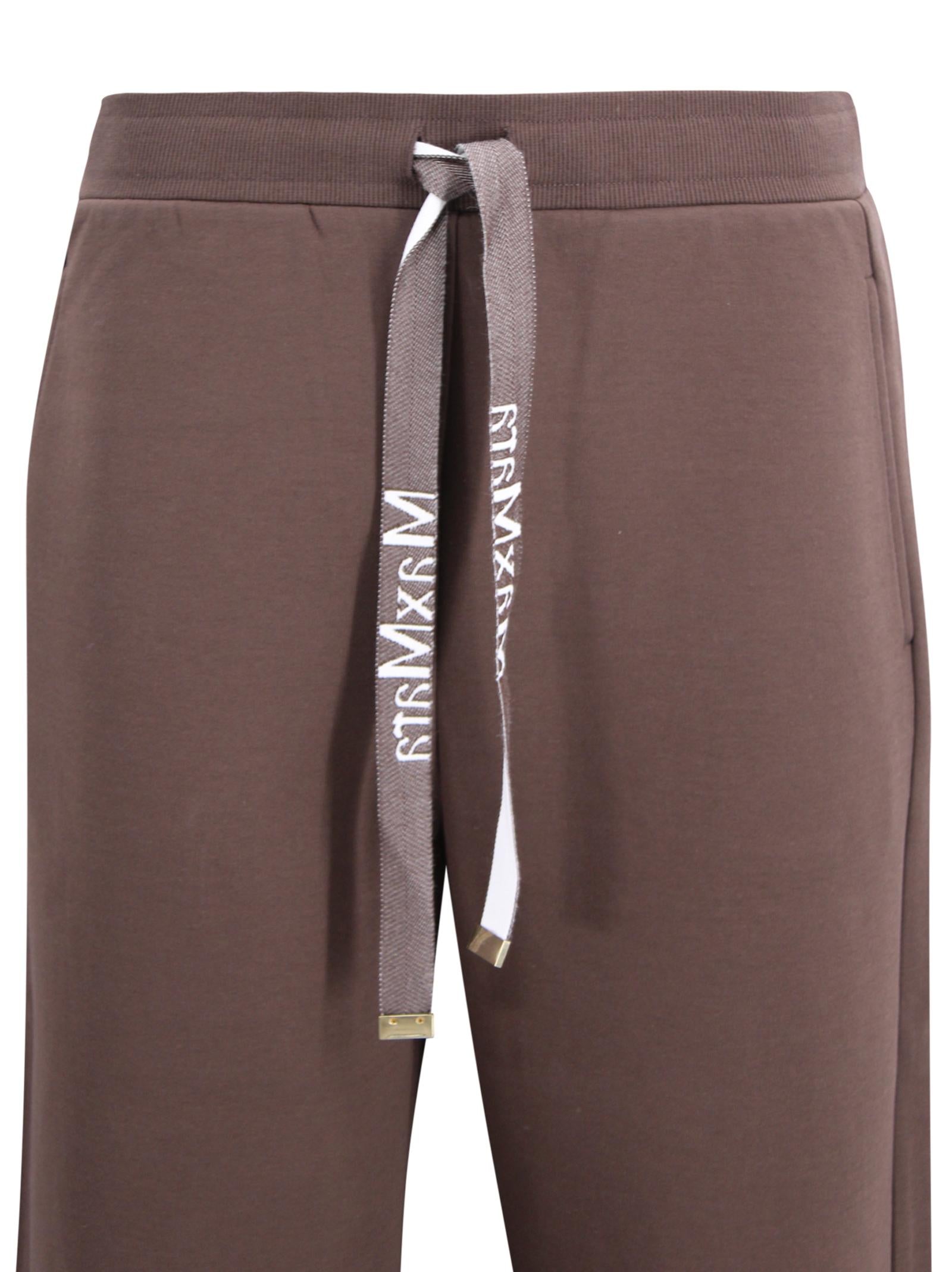 Pantalone wide leg in jersey di cotone tecnico S MAXMARA 1 2619781051600 004 