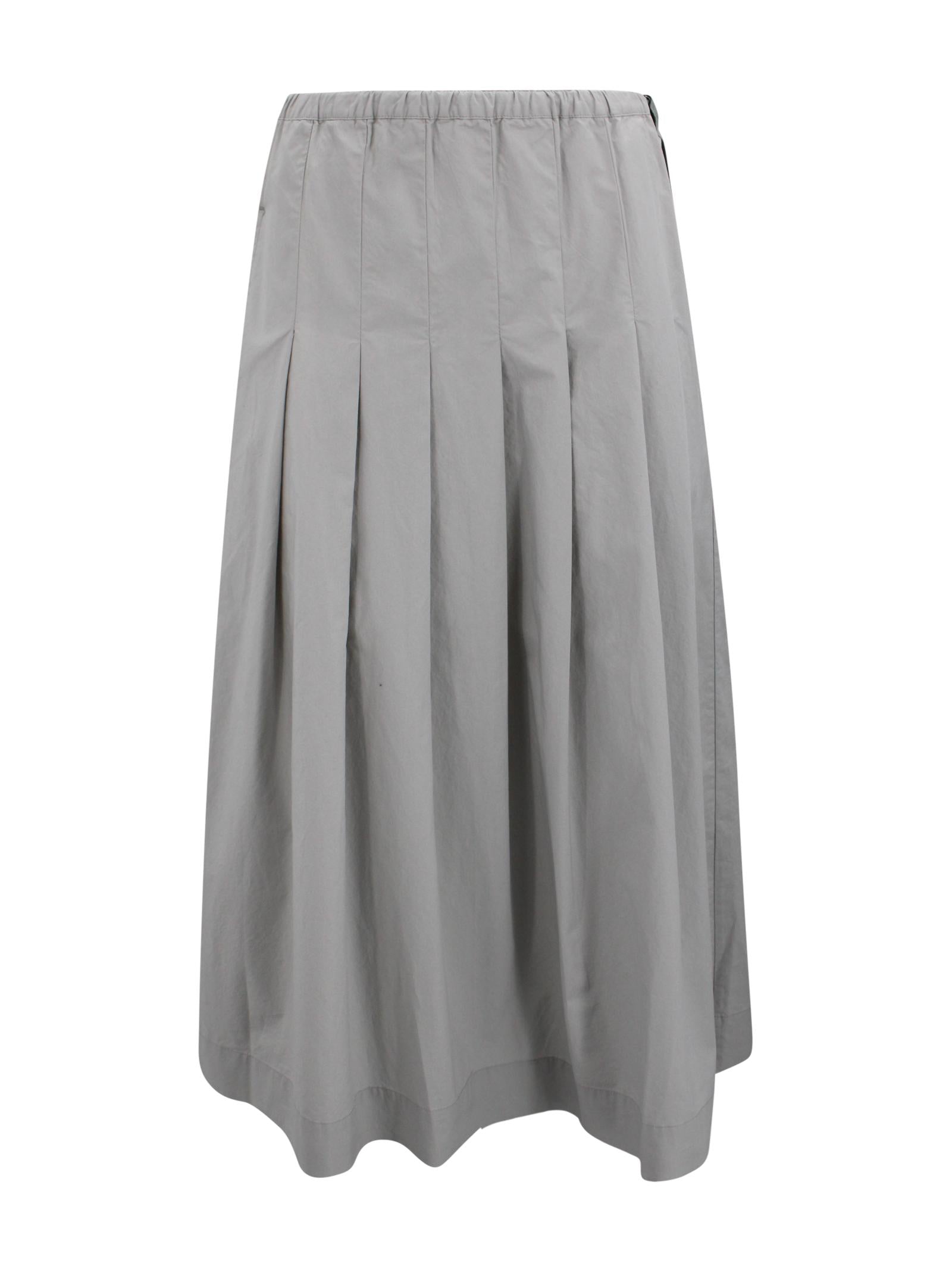 Gonna midi Amalia con cintura annodata SOEUR JUP1609AMALIA GRI0225S 