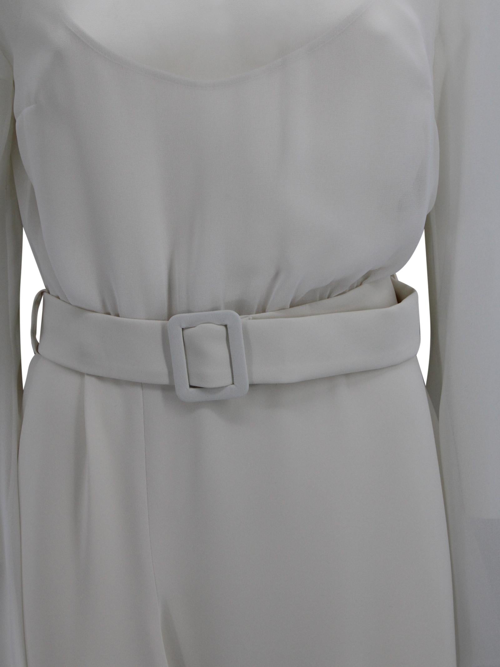Abito panna velato con sottoveste P.A.R.O.S.H. D726119 002 
