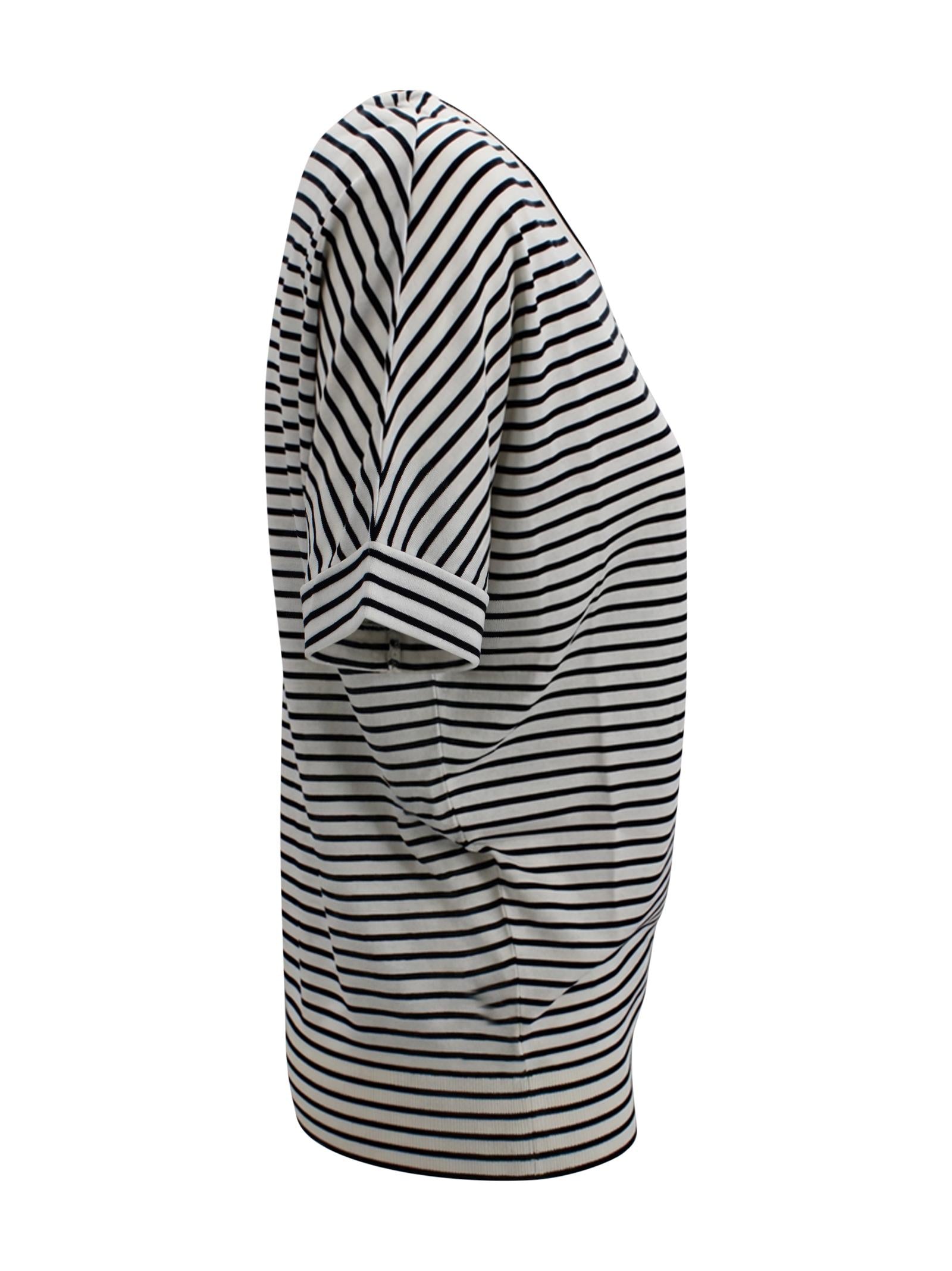 T-shirt a righe con maniche risvoltate Herno JG000312D 520561092 