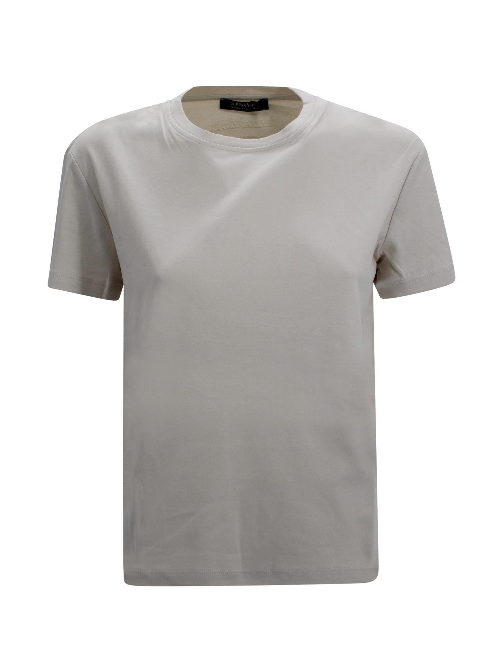 T-shirt basic in cotone con ricamo S MAXMARA 1 2619971021600 012 