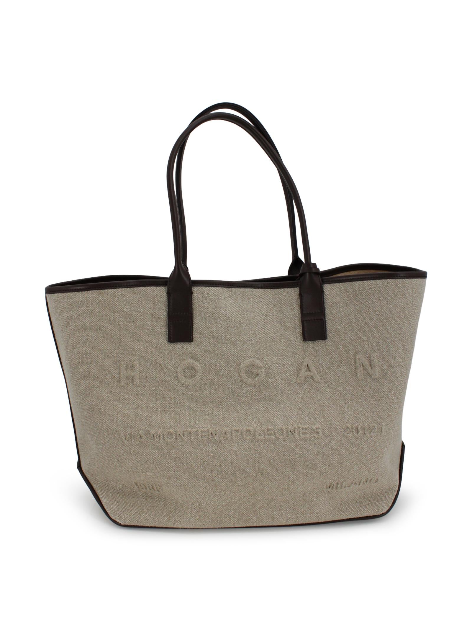Borsa tote con logo goffrato HOGAN KWB01TA4300UW87E03  