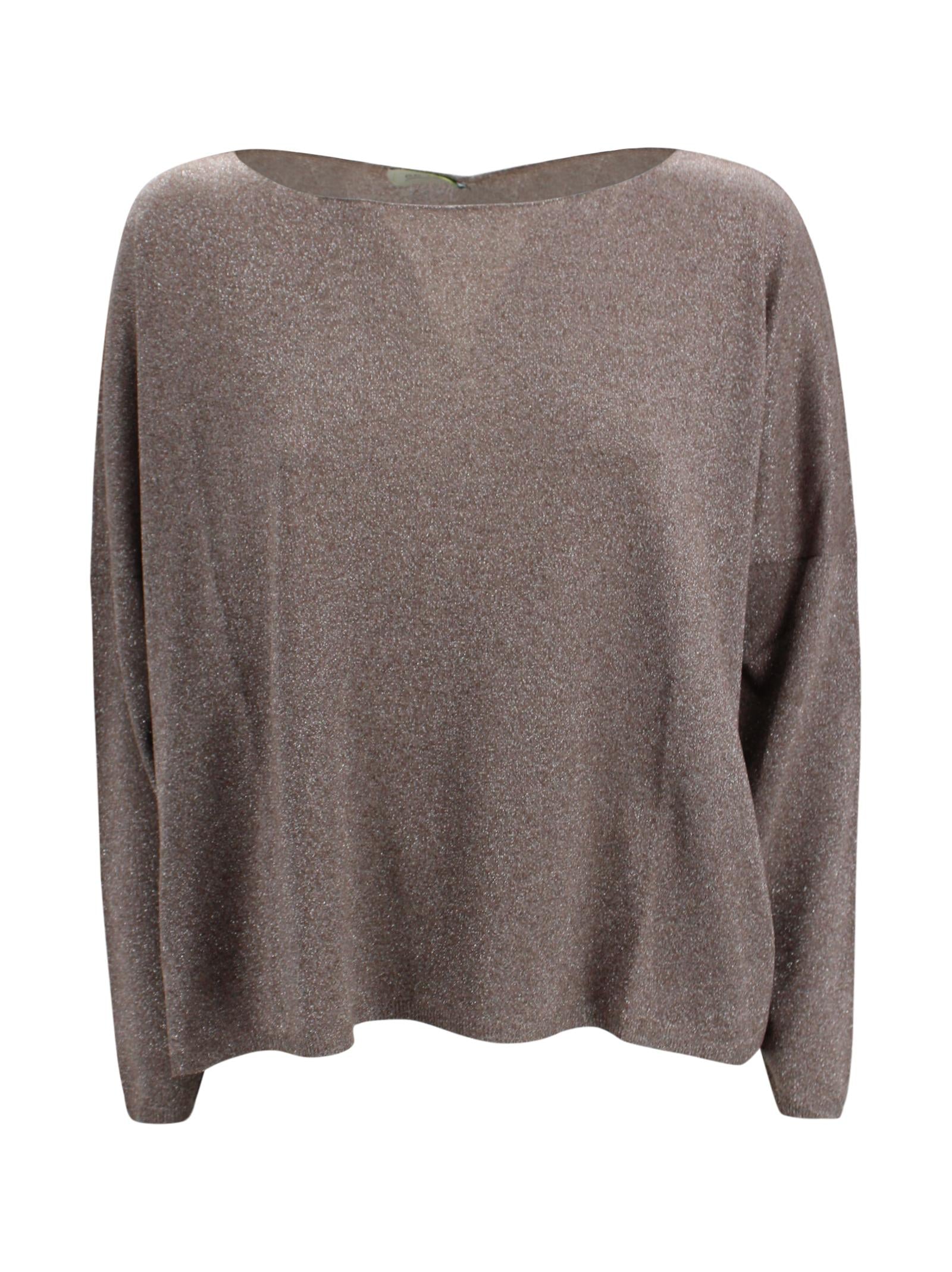 Maglia lurex con scollo rotondo Be You MVD35B6 U15 