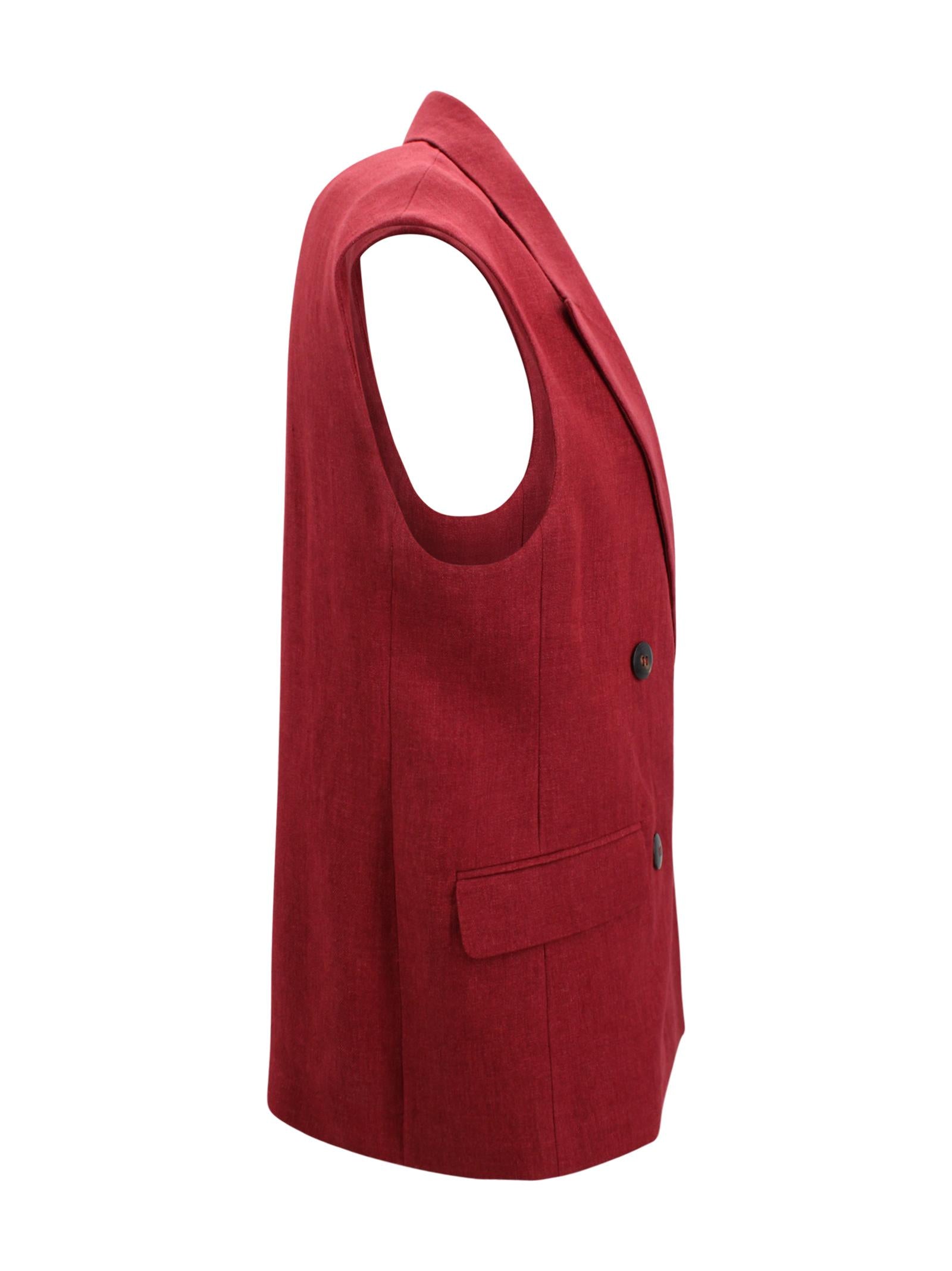 Gilet sartoriale doppiopetto Max Mara Studio 2616281012600 035 