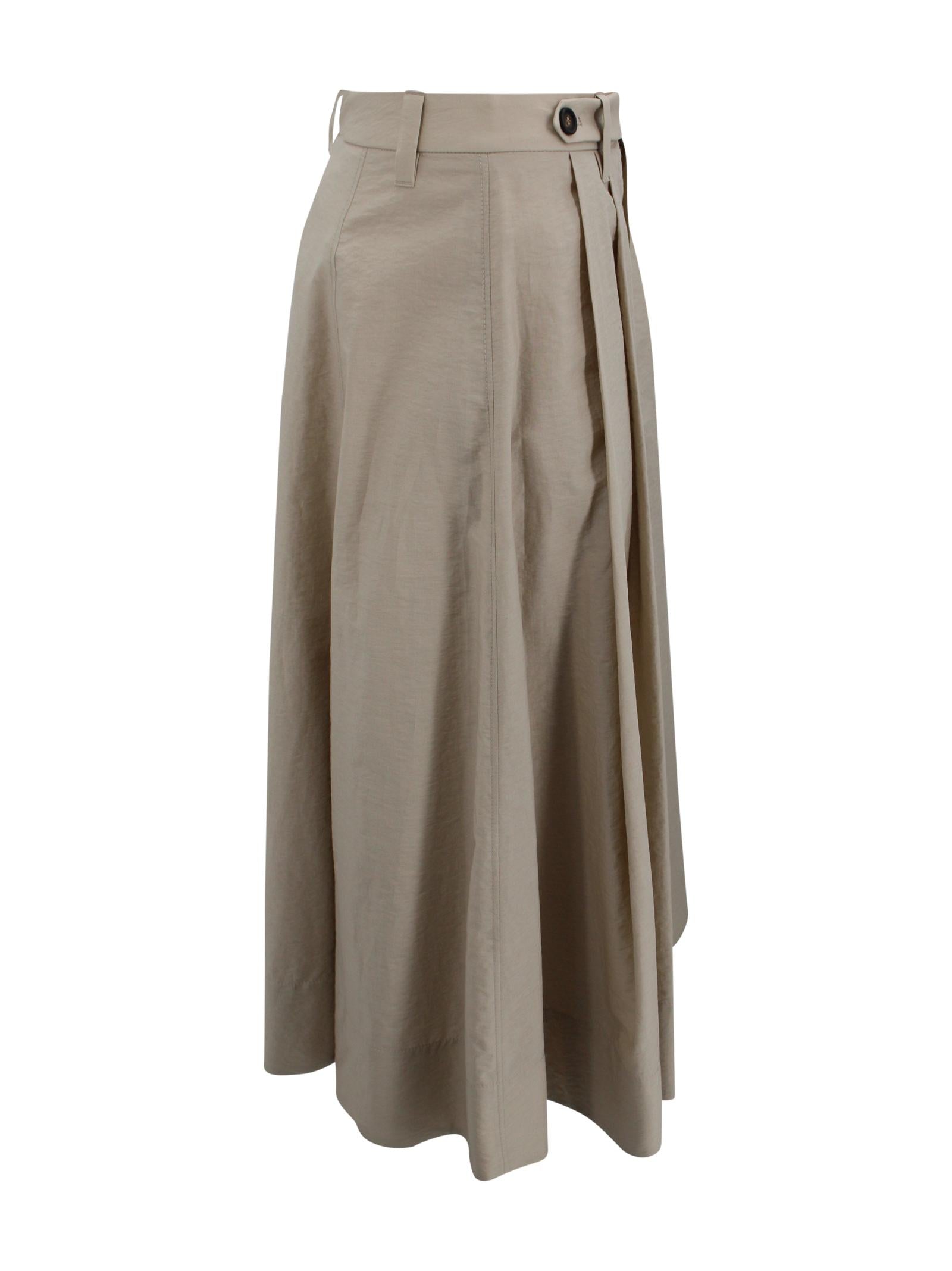 Gonna midi con chiusura a bottoni Brunello Cucinelli M0F79G3951 C9195 
