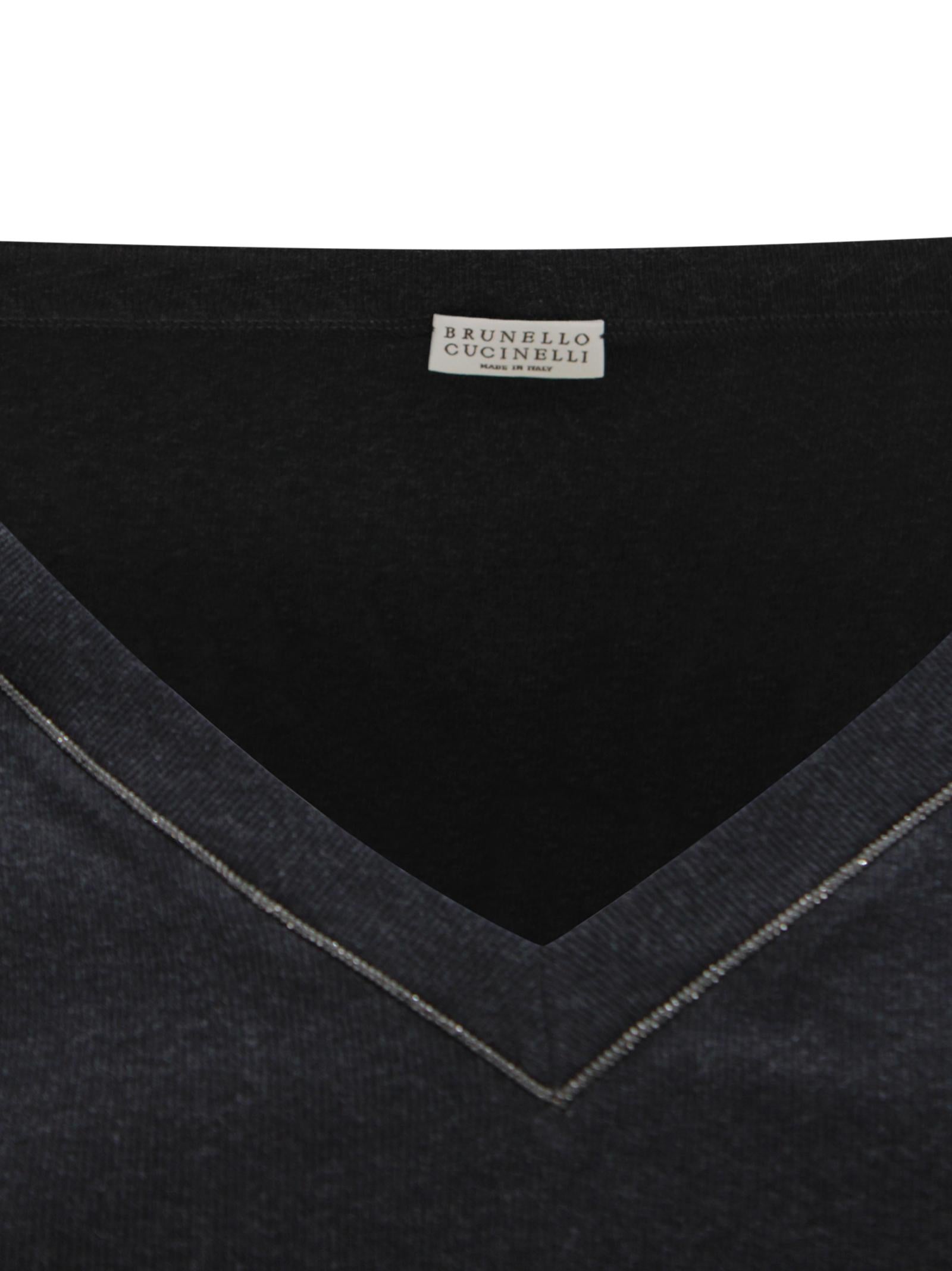 T-shirt con Dettaglio Monili Brunello Cucinelli M0TC8BJ302 C055 