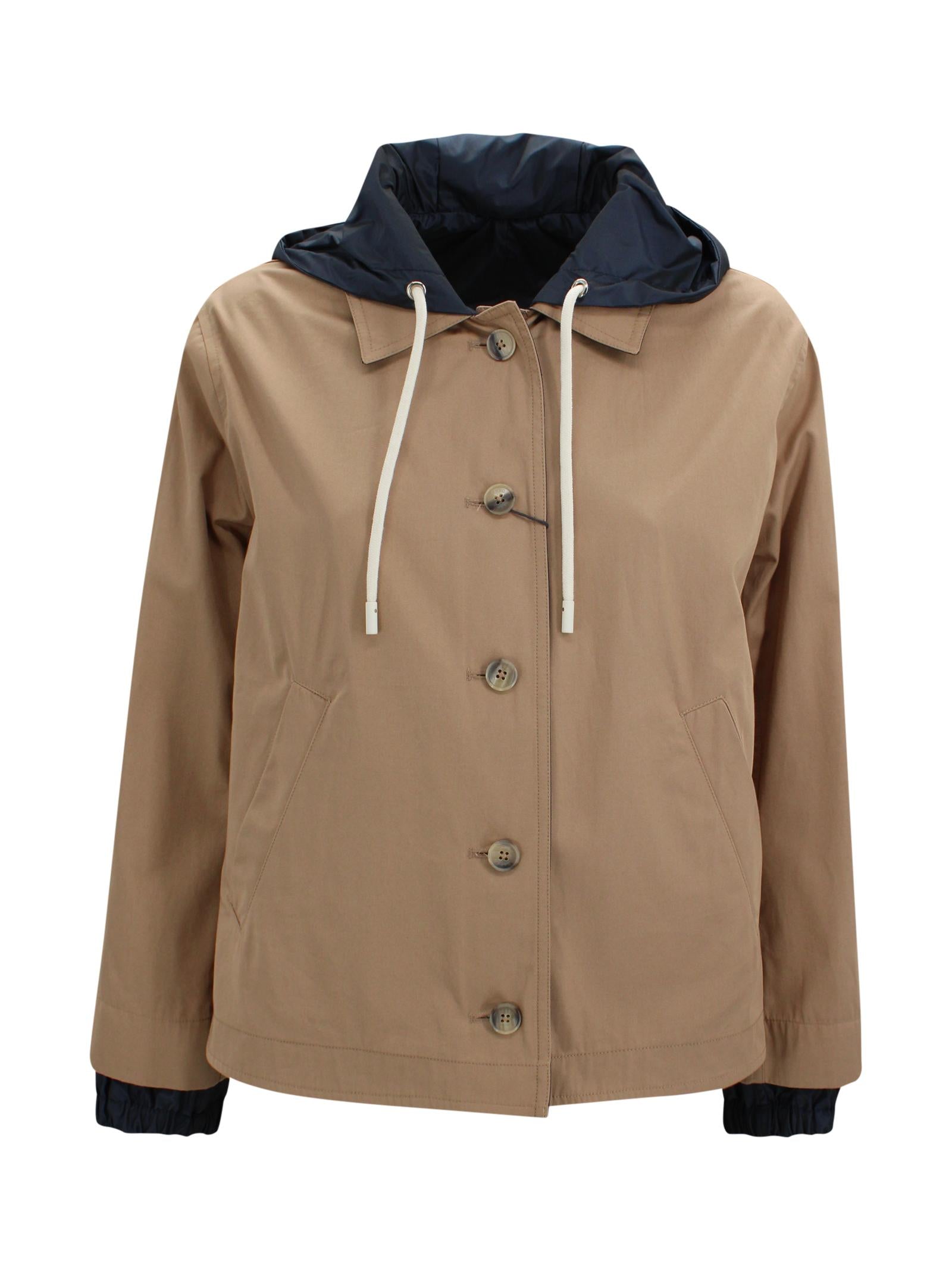 Giacca beige con cappuccio reversibile Herno GC000547D 132382192 
