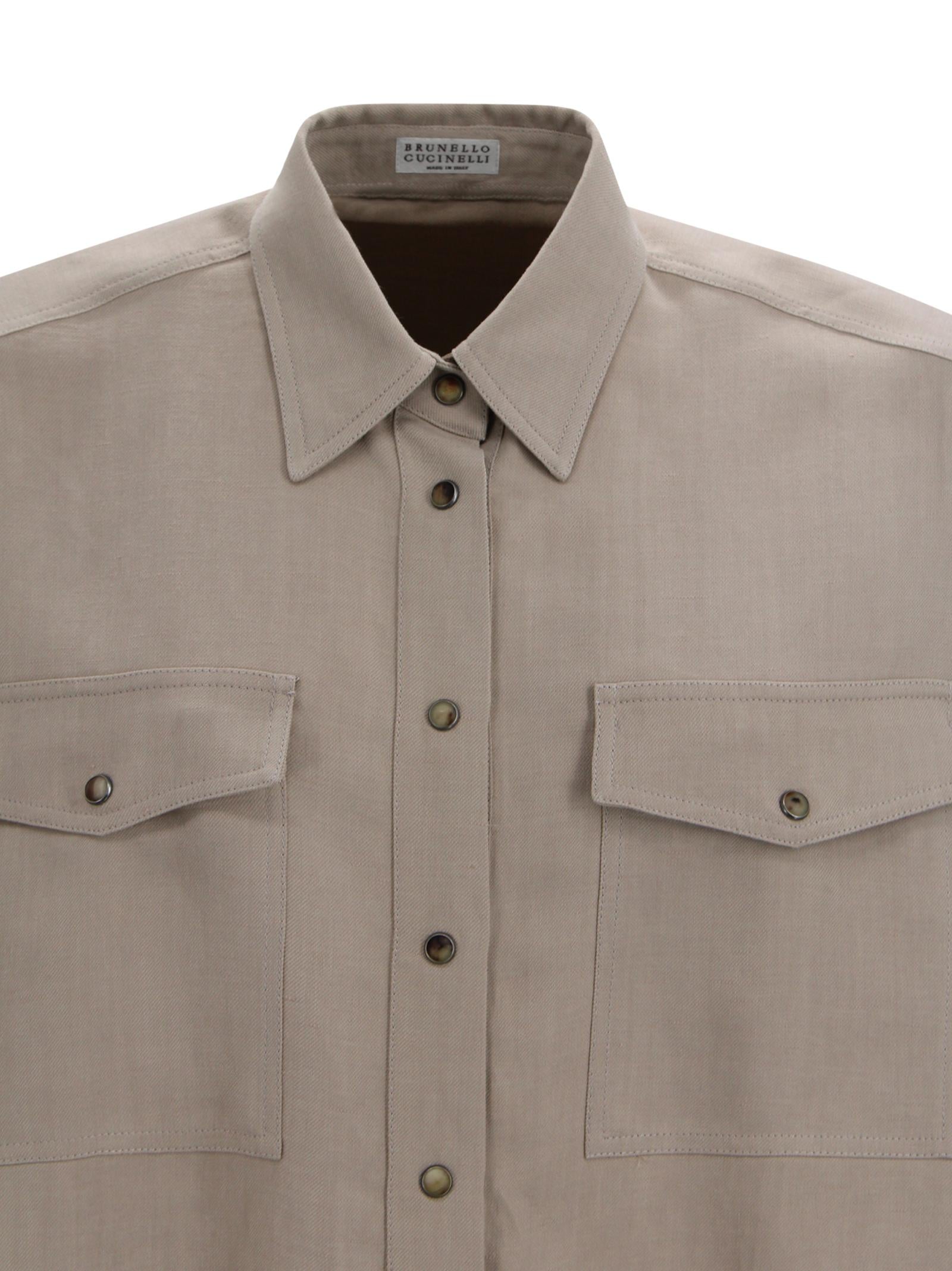 Camicia con tasche applicate Brunello Cucinelli MH126NE416 C9195 