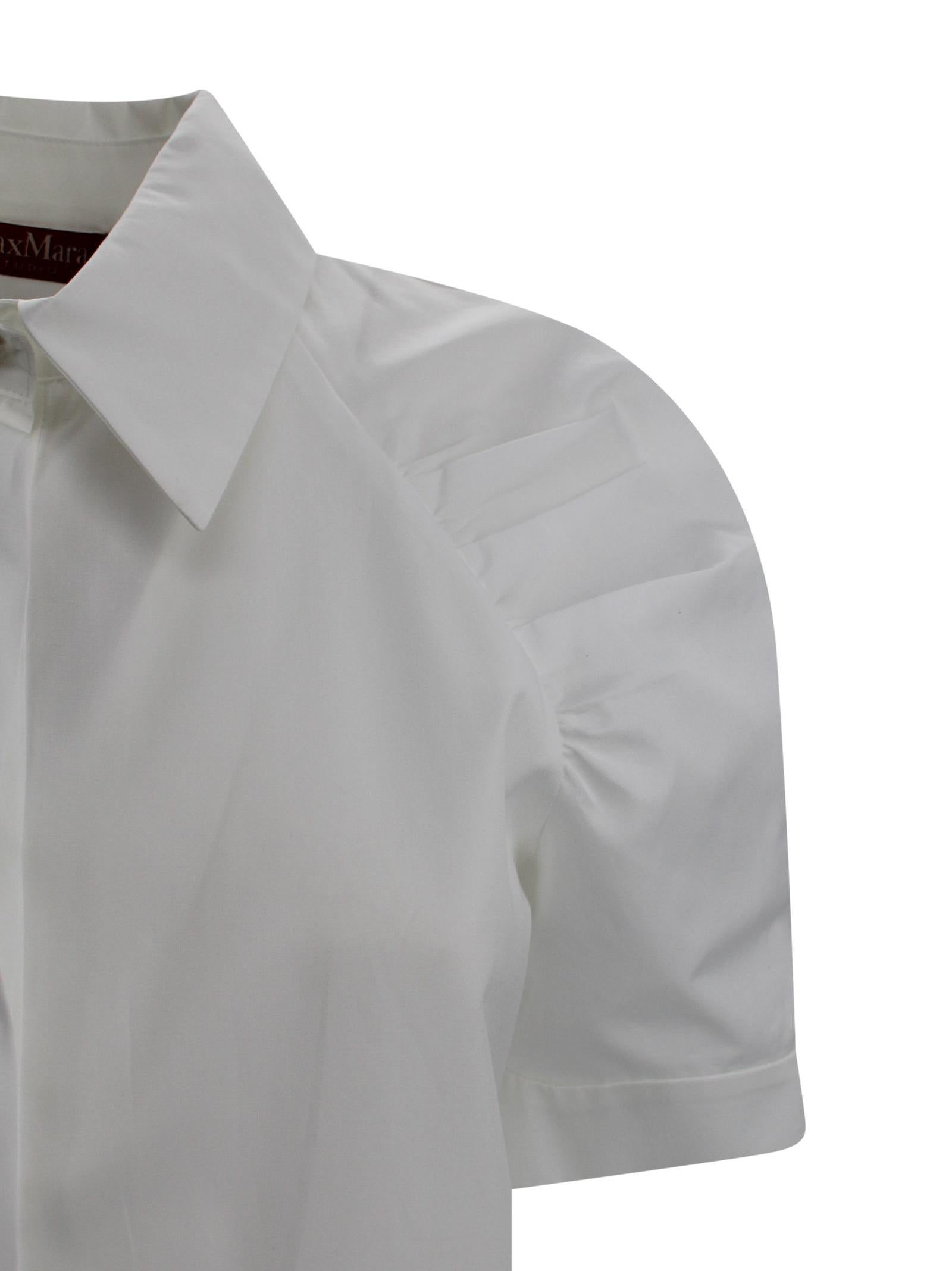 Camicia in popeline di cotone Max Mara Studio 2616111032600 001 