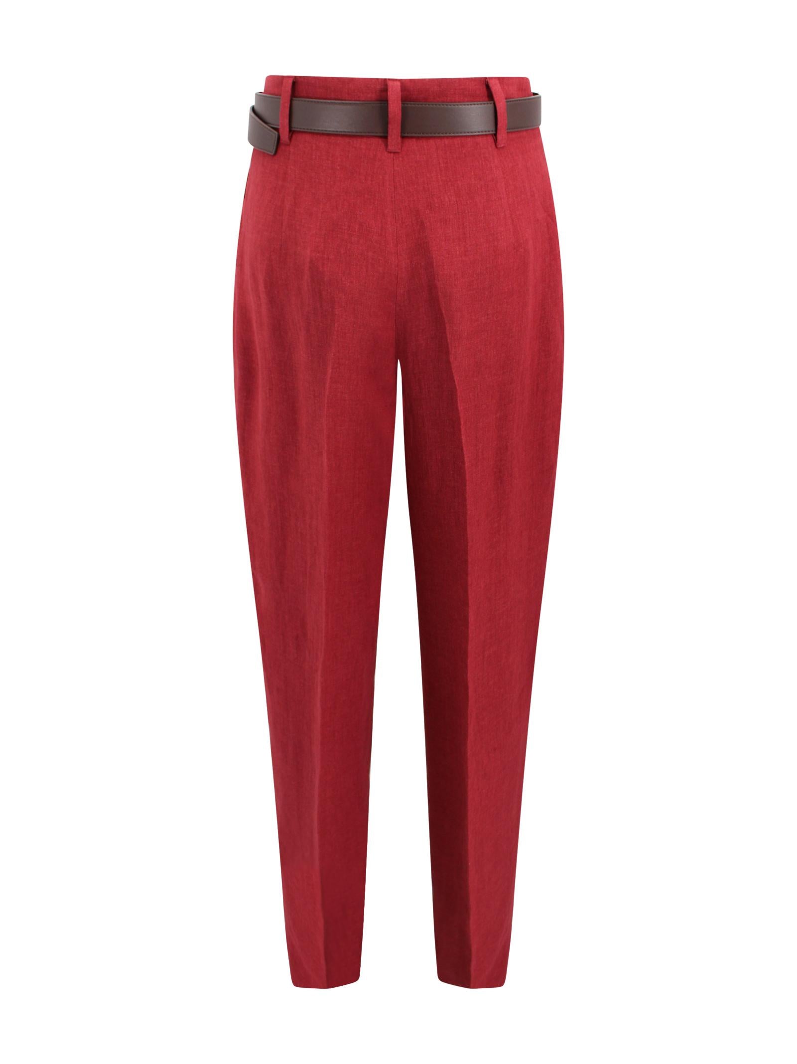 Pantalone in lino délavé Max Mara Studio 2616131032600 035 