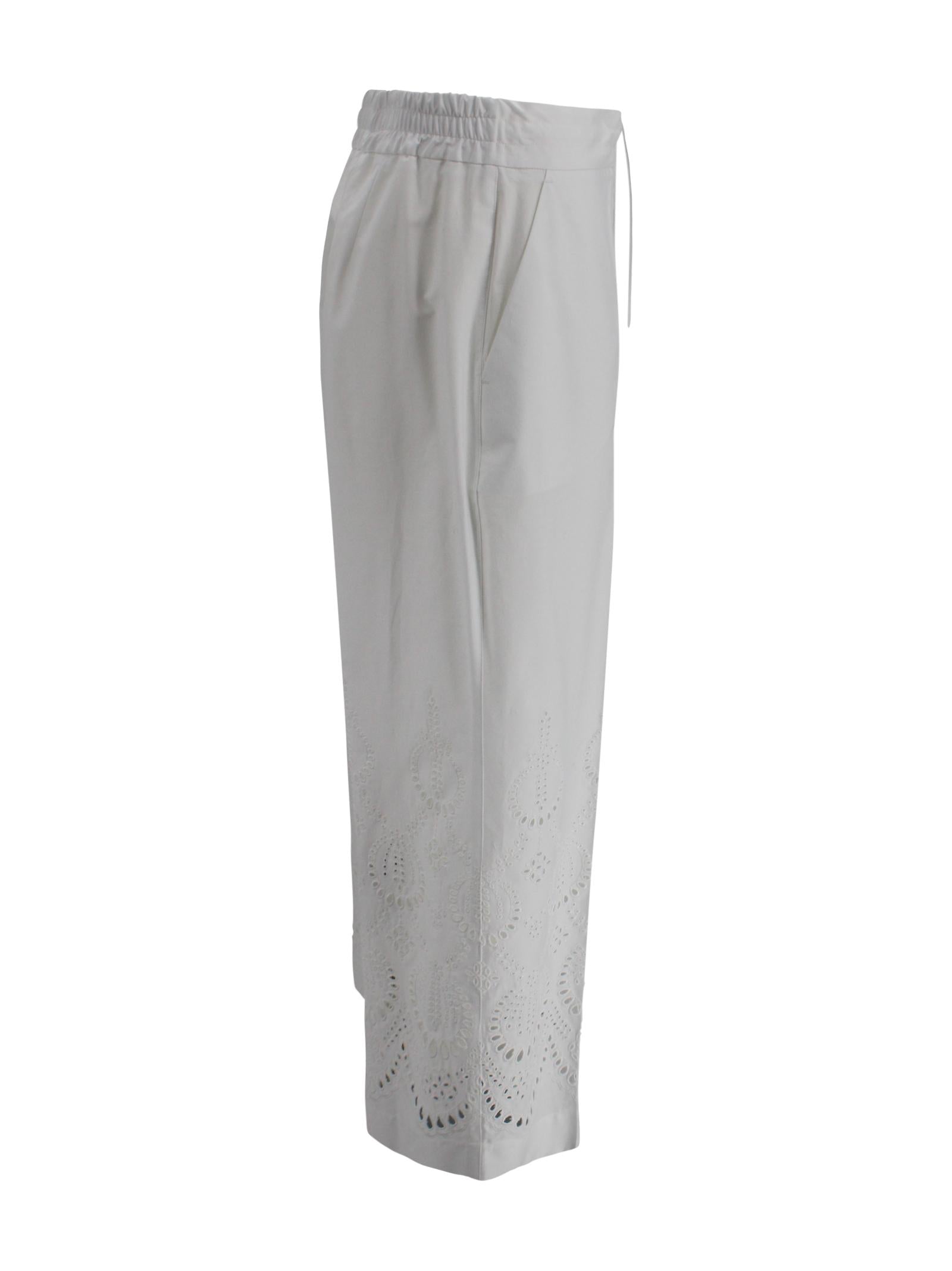 Pantaloni cropped con coulisse P.A.R.O.S.H. D232447 001 